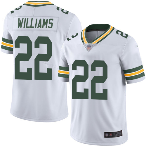 Green Bay Packers Limited White Men #22 Williams Dexter Road Jersey Nike NFL Vapor Untouchable->youth nfl jersey->Youth Jersey